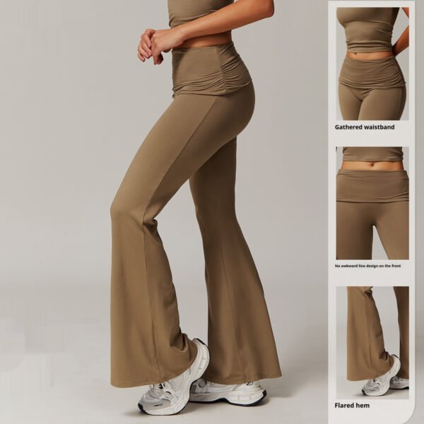 Women's Fold High Waist Bell-Bottom Pants (5 Colors)