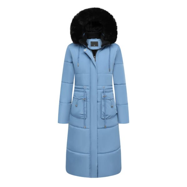 women's removable fur hood puffer coat