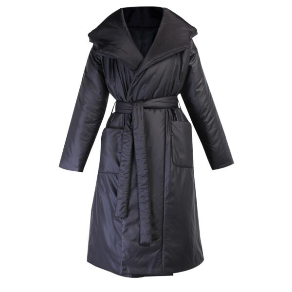 Women's Padded Ruff Collar Coat