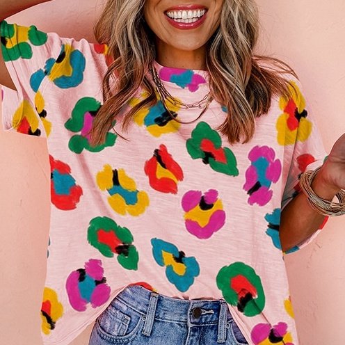 Women's Patterned Pullover Top