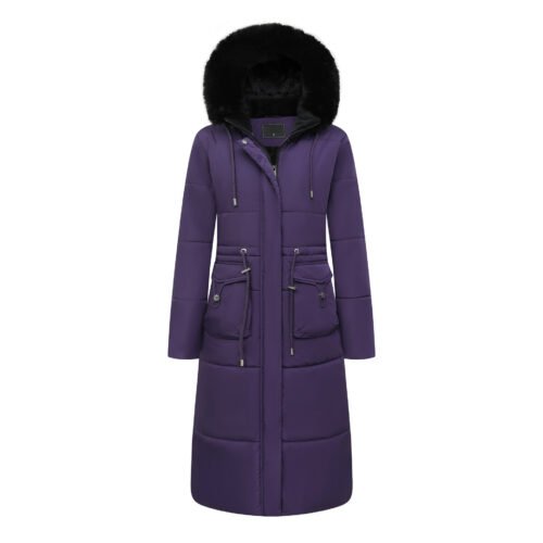 women's removable fur hood puffer coat