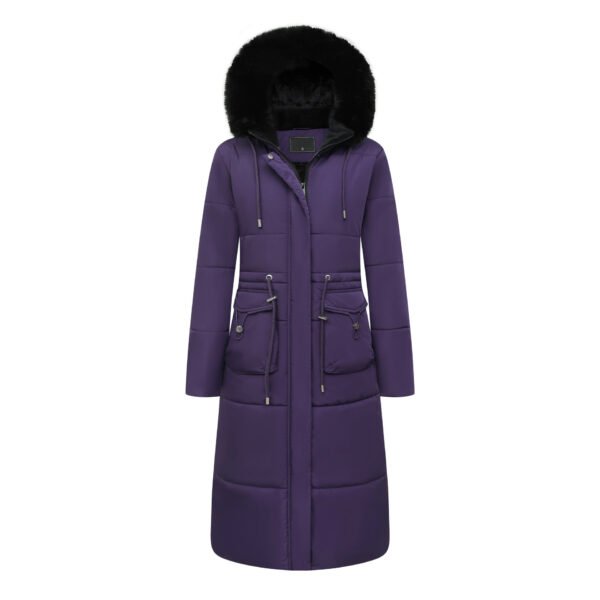 women's removable fur hood puffer coat