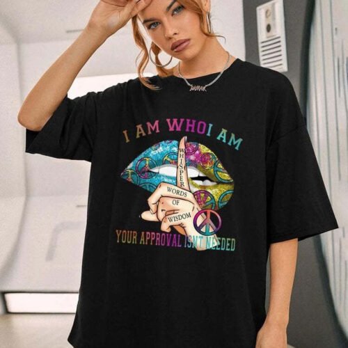 Ladies Whisper Words of Wisdom Oversized T-Shirt Top