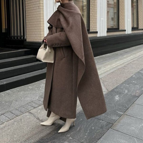 Women's Scarf Neckline Coat