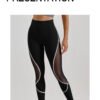 Women's High Waist Chemical Fiber Blend Yoga Running Leggings