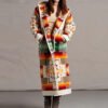Women's Geometric Pattern Coat (4 Colors)