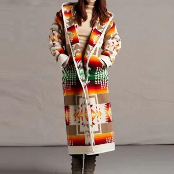 Women's Geometric Pattern Coat (4 Colors)