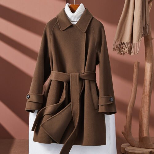 women's wool temperament coat
