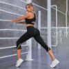Women's High Waist  Running Sports Capris (4 Colors)