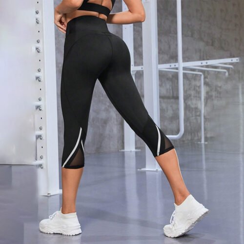 Women's High Waist  Running Sports Capris (4 Colors)