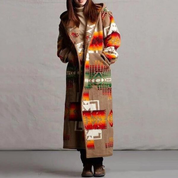 Women's Geometric Pattern Coat (4 Colors)