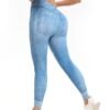 Women's High Waist Nylon Spandex Jean Print Leggings (3 Colors)