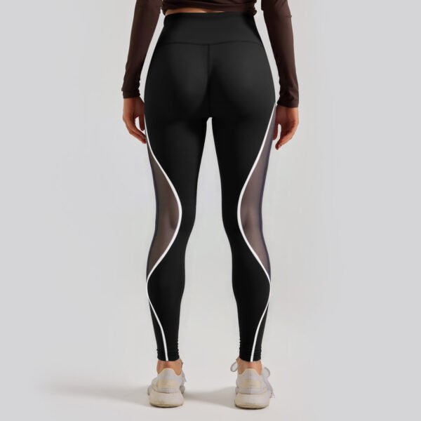 Women's High Waist Chemical Fiber Blend Yoga Running Leggings