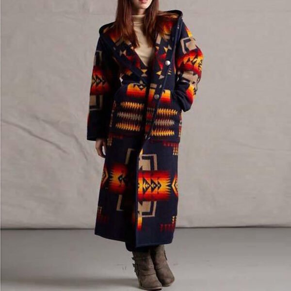 Women's Geometric Pattern Coat (4 Colors)