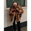 Women's Faux Fur Spandex Coat
