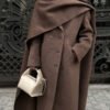 Women's Scarf Neckline Coat