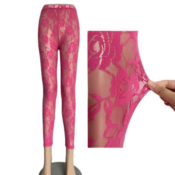 Women's Breathable Lace Rose Leggings (3 Colors)