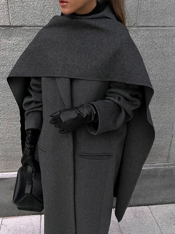 Women's Scarf Neckline Coat