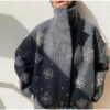 Women's Sequined Solid Color Long Sleeve Jacket
