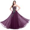 Embroidered Peacock Heart Collar Dress Chiffon