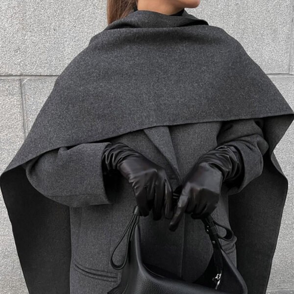 Women's Scarf Neckline Coat