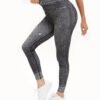 Women's High Waist Nylon Spandex Jean Print Leggings (3 Colors)