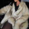 Women's Long Faux Fur Coat with Pockets