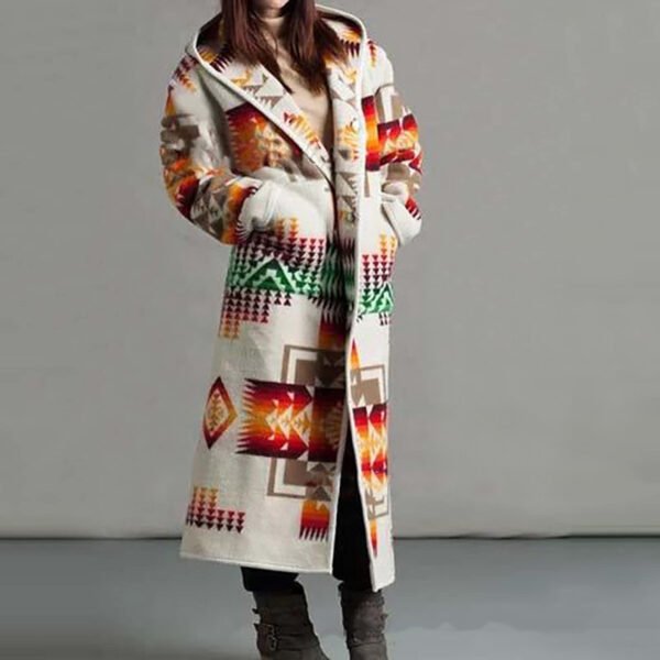 Women's Geometric Pattern Coat (4 Colors)