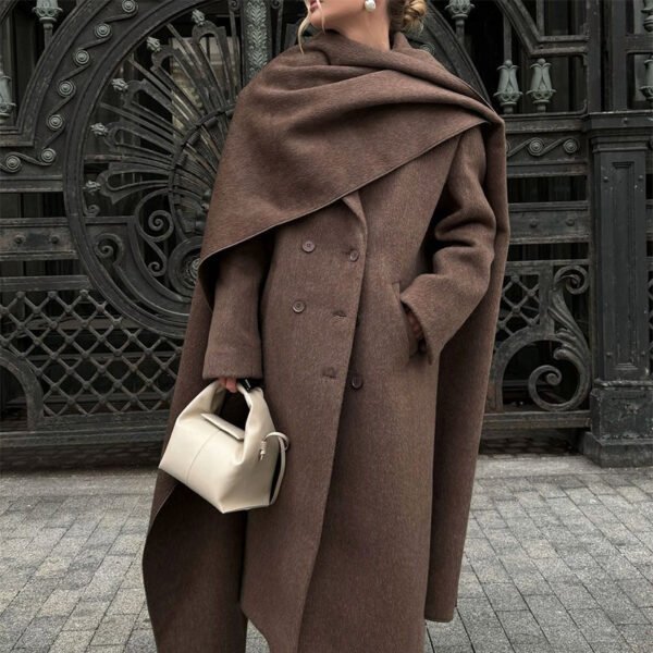 Women's Scarf Neckline Coat