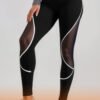 Women's High Waist Chemical Fiber Blend Yoga Running Leggings