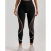 Women's High Waist Chemical Fiber Blend Yoga Running Leggings