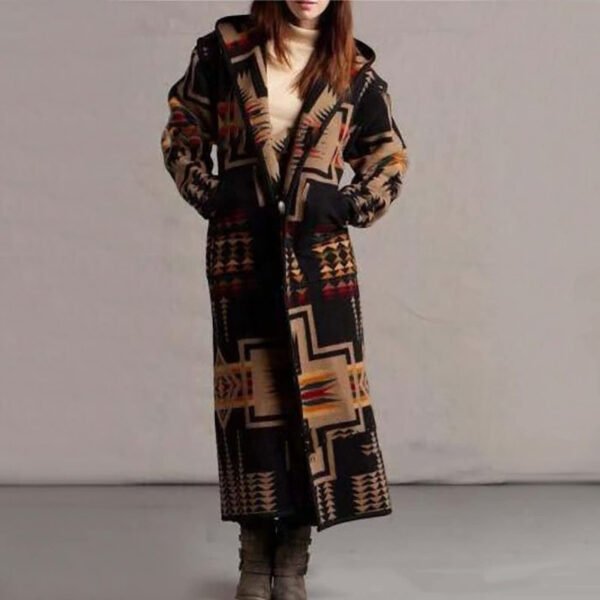 Women's Geometric Pattern Coat (4 Colors)