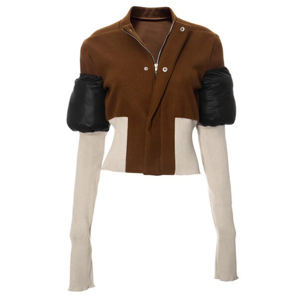 Women's Slim Fit Solid Color Extra Long Sleeve Jacket