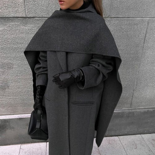 Women's Scarf Neckline Coat