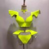 Stage Costume Sexy Bright Hard Patent Leather Suit