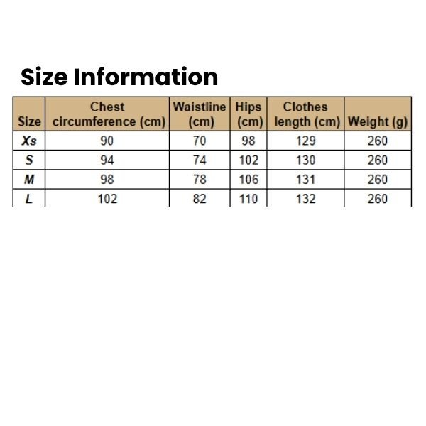 Size Information Women,s Style Flower Print Dress