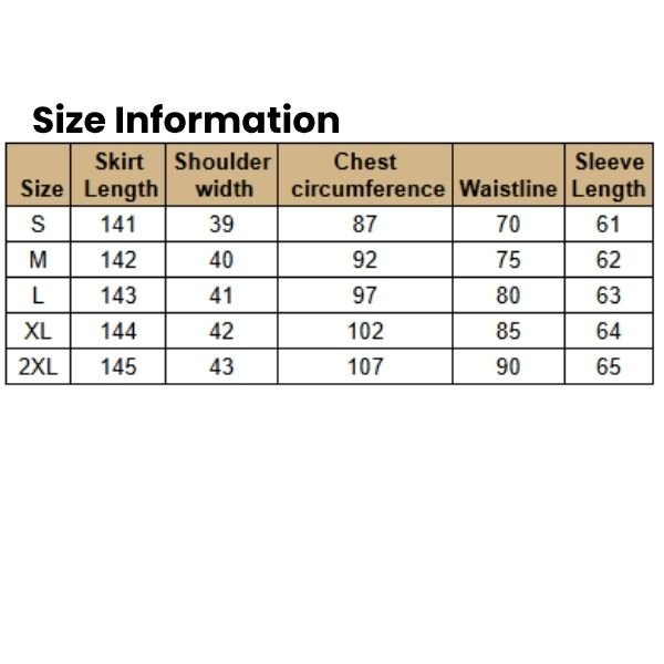 Size Information Women,s Fashion Hem Satin Dress