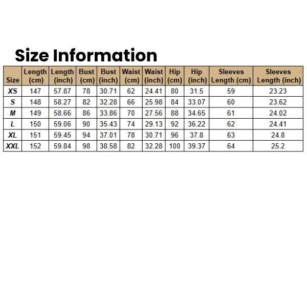 Size Information Women,s Long Sleeve Round Neck Sequins Slit Dress