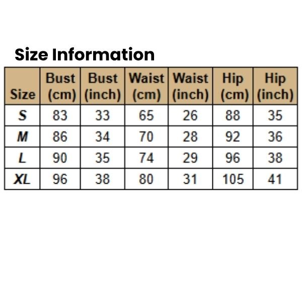Size Information Women,s New Long Sleeve Formal Party Dress