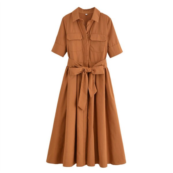 Design Sense Women's Clothing Slim Slimming Poplin Dress