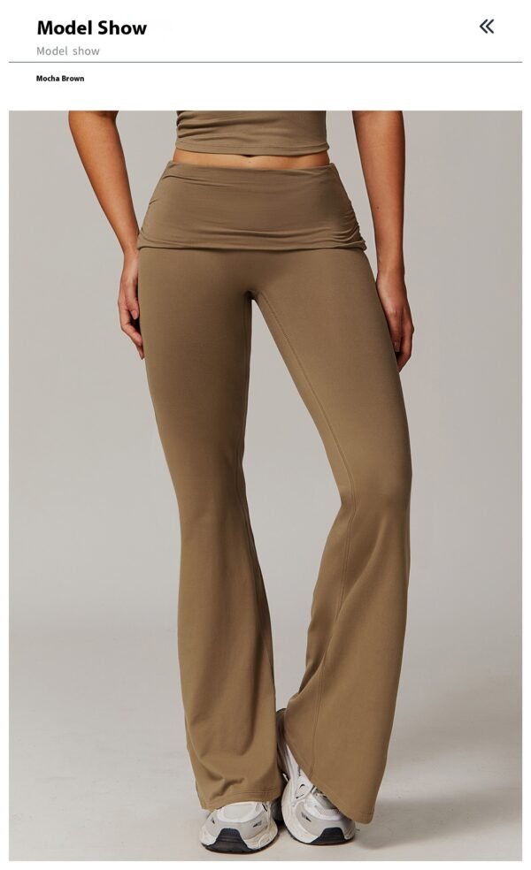 Women's Fold High Waist Bell-Bottom Pants (5 Colors)