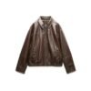 Women's Loose Fit Lapel Collar Regular Jacket