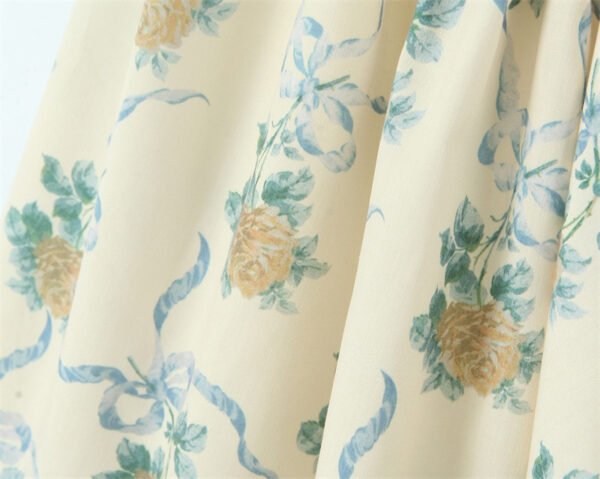 Women's Patterned Linen Midi Dress