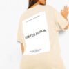 Ladies Oversized Limited Edition Short Sleeves T-Shirt Top