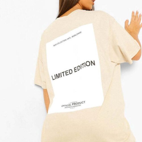 Ladies Oversized Limited Edition Short Sleeves T-Shirt Top