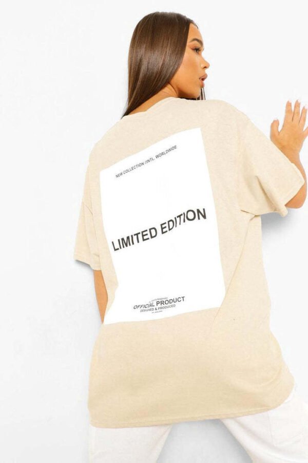 Ladies Oversized Limited Edition Short Sleeves T-Shirt Top