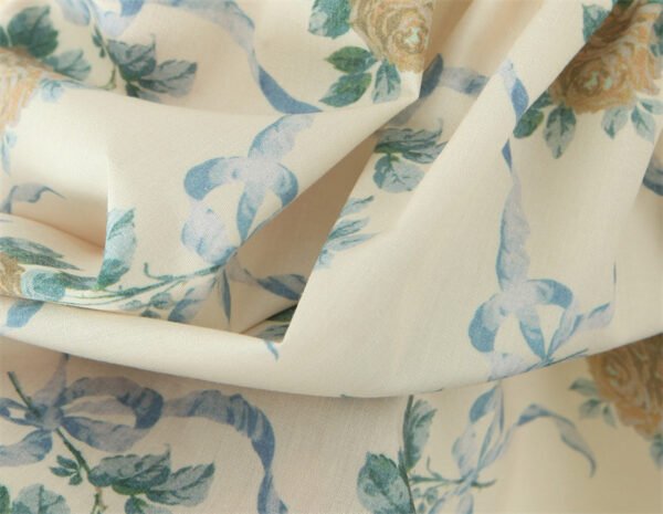 Women's Patterned Linen Midi Dress