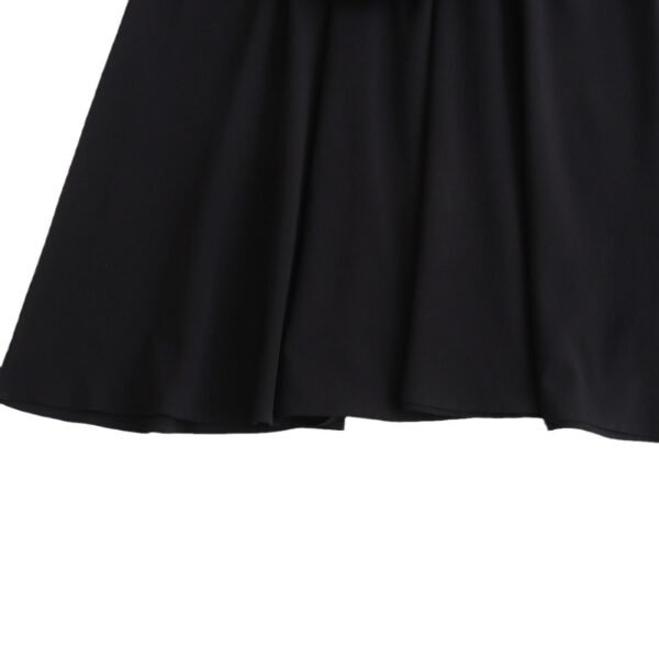European And American Elegant Style Sleeveless Vest Color Collision Design Long Dress For Women