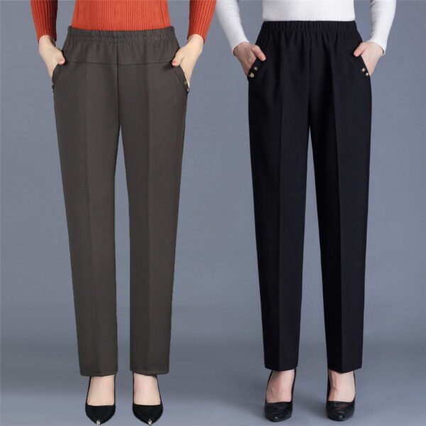 Women's High Waist Straight-Leg Pants (2 Colors)