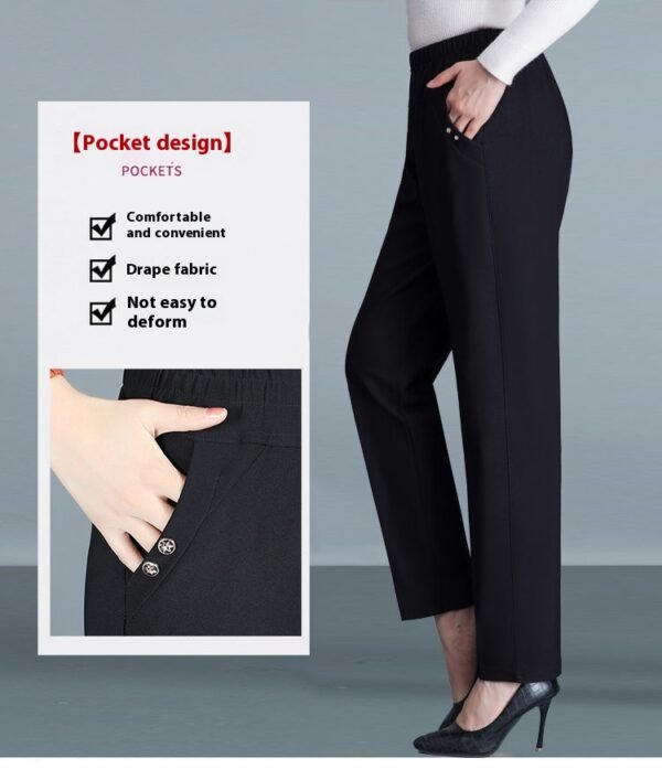 Women's High Waist Straight-Leg Pants (2 Colors)